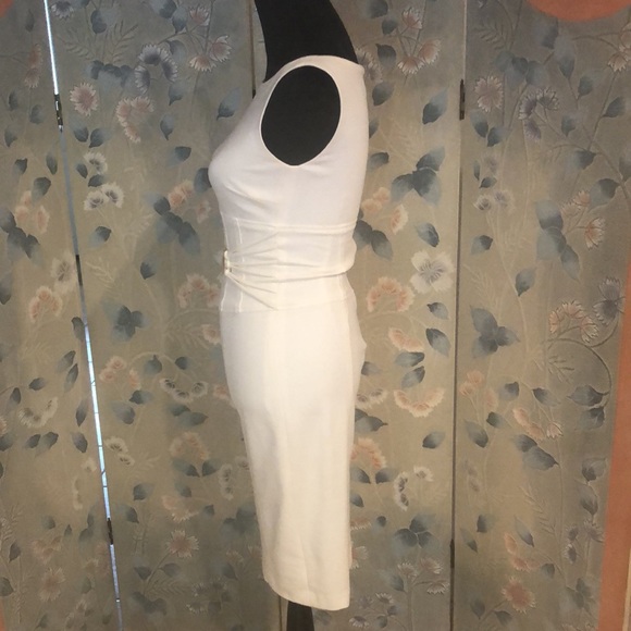 Cache off White stretch knit dress - Picture 6 of 11